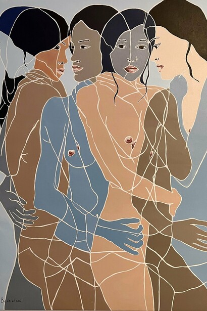 Faustine Badrichani, Multifacette 10 (detail). Courtesy of the artist and The Untitled Space