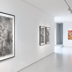 Adrian Ghenie, Cloud fever, exhibition view. Courtesy of Galerie Judin