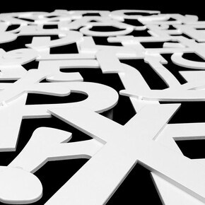 Rudy Pulcinelli, Focus, 2017, ferro verniciato, diametro cm. 70, particolare.