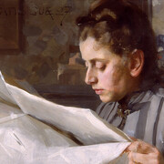 Anders Zorn, Die lesende Emma Zorn, 1887. Courtesy of Hamburger Kunsthalle