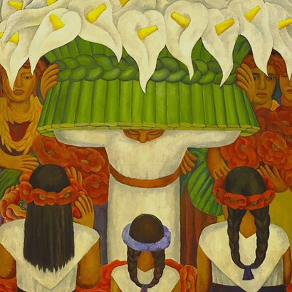 «Festival de las flores: Fiesta de Santa Anita», 1931, Diego Rivera
