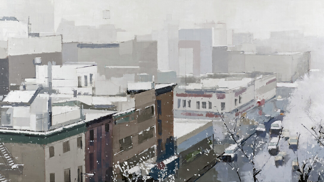 Lisa Breslow, Balcony view, 2024. Courtesy of Kathryn Markel Fine Arts