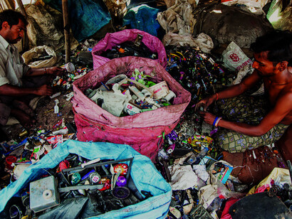 Dump not thy waste onto others - economic globalisation involves toxic waste being 'recycled' in hazardous conditions by the poor © Vipul Sangoi