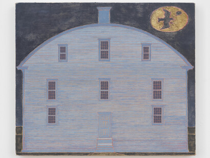 Georgia McGovern, The Good Earth 5, 2023, oil and chalk on canvas, 30.5x35.6 cm. Courtesy the artist and Marinaro, NYC