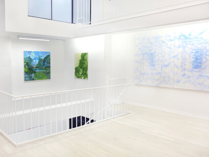 In the cloud, installation view 2