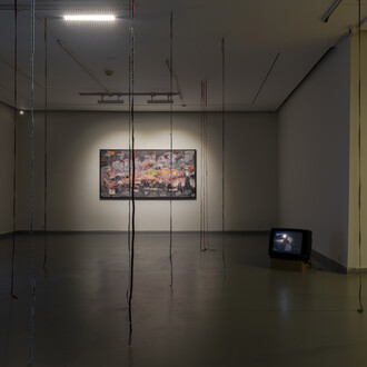 Eşref Yıldırım, It rained heavily that day, exhibition view. Courtesy of Zilberman Gallery