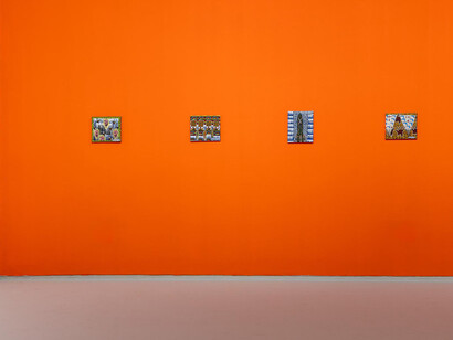 Tal Mazliach, War decorations, exhibition view. Courtesy of Tel Aviv Museum of Art