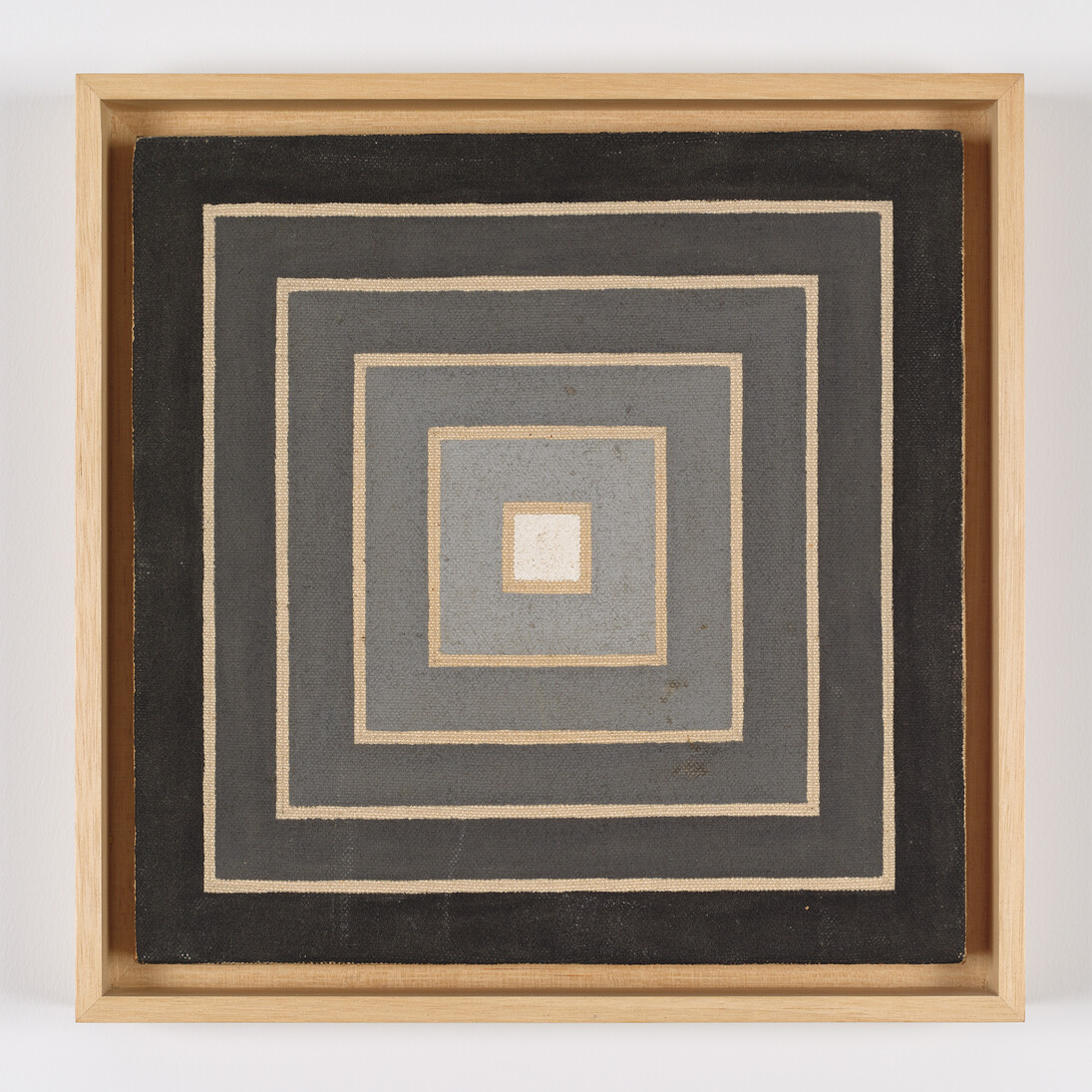 Frank Stella, Concentric Square, 1961, Acrylic on canvas 8 1/4 x 8 1/4 inches (21 x 21 cm) Acrylic on canvas © 2014 Frank Stella / Artists Rights Society (ARS), New York. Photo Credit: Tom Powell. Courtesy Dominique Lévy Gallery, New York.