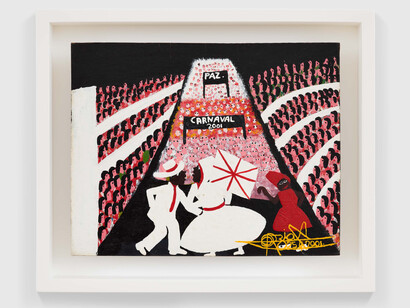 Odoteres Ricardo de Ozias, Sem titulo, 2001, oil on hardwood board, © Danielian Galeria. Courtesy Danielian Galeria and David Zwirner