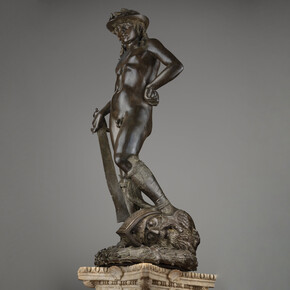 Donatello, David vittorioso, 1435-1440 circa. Firenze, Museo Nazionale del Bargello. Su concessione del Ministero della Cultura. Foto Bruno Bruchi