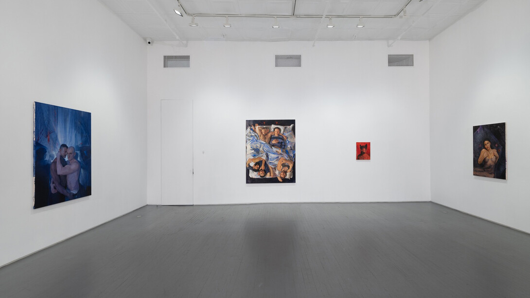 Oscar yi Hou, Nightcrawling, exhibition view. Courtesy of James Fuentes Gallery 