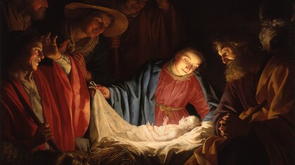 «Adoración de los pastores» (1622), Gerard van Honthorst