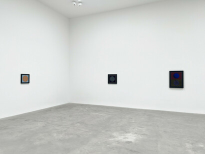 Jordan Belson, The cosmic view, exhibition view. Courtesy of Matthew Marks Gallery