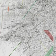 Julie Mehretu, Mogamma: Part 1, 2012, 180 x 144 in. (457.2 x 365.8 cm), Ink and acrylic on canvas, Photo: Ben Westoby