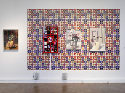 Claudia Hart, Patterns and politics, ausstellungsansicht. Mit freundlicher genehmigung des Francisco Carolinum Linz