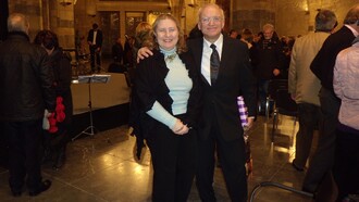 Elisabetta Brusa with conductor Reimar Neuner at Aachener Kammer Orchester, Koln