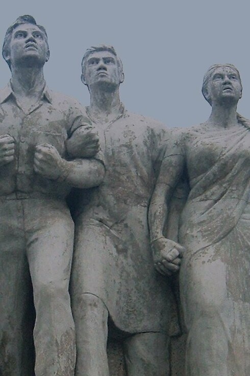 Escultura conmemorativa antiterrorista de Raju, Bangladesh, Shaymol Chowdhury, 1997