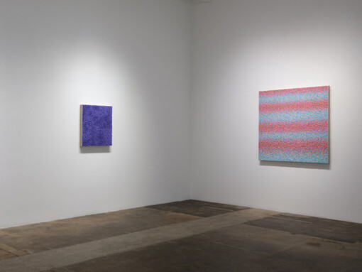 Robert Sagerman, Edifice, fount, rippling spaces, exhibition view. Courtesy of Cris Worley Fine Arts