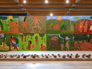 Plusieurs artistes, Il était une fois. Visions du ciel et de la terre, vue de l'exposition. Avec la courtoisie de la Pinacoteca