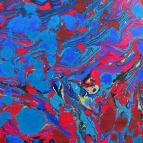 Gaillard & Claude, Troubles for a French horn and a bongo (detail), installation view at Vitrine Bermondsey Square, 2014, plaster, metal stands, printed fabric, aluminium, variable dimensions, courtesy of Vitrine