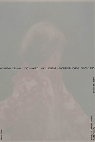 Claudia Angelmaier, Betty, 2008. Chromogenic print, 130 x 100 cm, edition 5/5. Solomon R. Guggenheim Museum, New York, Purchased with funds contributed by the Photography Committee with additional funds contributed by Aaron and Kim Tighe, and Rona Citrin, 2014.122 © Claudia Angelmaier