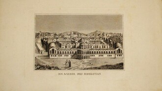 Ricostruzione grafica delle antiche Terme di Diocleziano, in parte utilizzate nella realizzazione della Basilica di Santa Maria degli Angeli