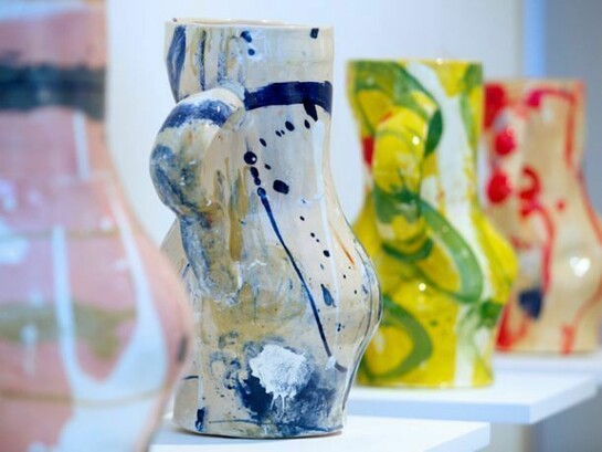 Philip Eglin, installation view of 'Nice Pair of Jugs' (2013), photo © Philip Sayer, courtesy of Marsden Woo Gallery