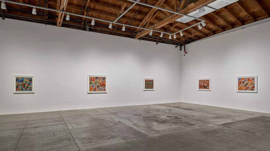 Winfred Rembert, Hard times, exhibition view. Courtesy of Hauser & Wirth Gallery