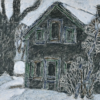David Milne, Black house and tree (detail), 3 March 1922. Courtesy of Mira Godard Gallery
