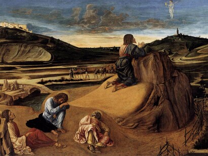 Giovanni Bellini, "Orazione nell’Orto", 1459, tempera su tavola, Londra, National Gallery