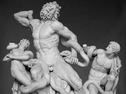 Laoconte y  sus hijos, escuela de Rodas