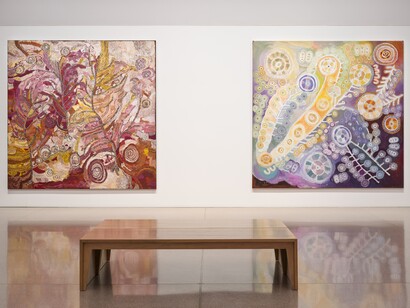 Ngura Puḻka, Epic country, exhibition view. Courtesy of National Gallery of Australia
