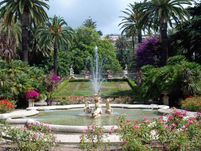 La fontana del parco di Villa Ormond