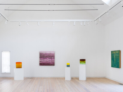 Moira Dryer and Laura de Santillana, Air and Light, installation view. Courtesy of James Barron Art