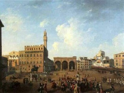 Veduta di Firenze all'epoca del Grand Tour