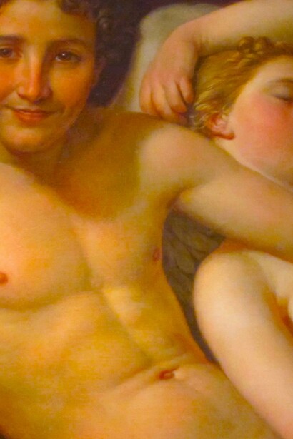 Amor verdadero: detalle de Eros y Psique por David