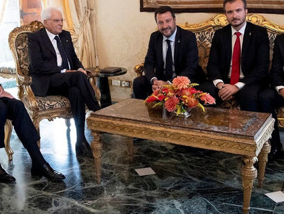 La delegazione della Lega da Mattarella