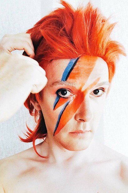 Professor Brooke as David Bowie