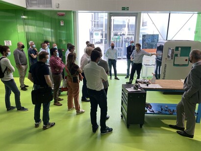 Area Additive Manufacturing della Linea Pilota BI-REX - Visita aziende nell'area dedicata alla stampa polimeri per realizzazione materiali plastici
