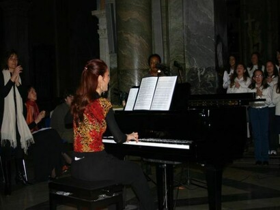 Tanaquilla Leonardis al pianoforte