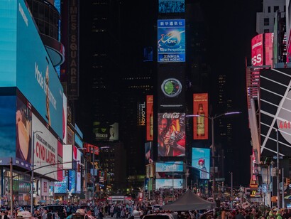 Movimento na Times Square, Nova York, Estados Unidos