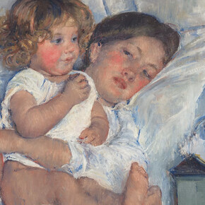 Mary Cassatt, Breakfast in bed (detail), 1897. Courtesy of the Art Institute of Chicago