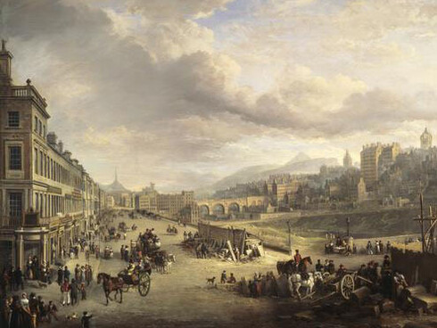 Alexander Nasmyth, Princes Street with the Commencement of the Building of the Royal Institutio