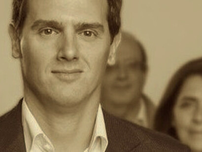 Detalle de la fotografía del nuevo cartel electoral de Ciudadanos