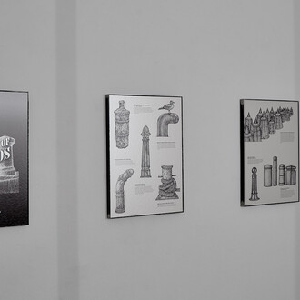 Alona Rodeh
The Morphology of Bollards, 2019 - 2020
Archival inkjet prints on metallic paper, raw metal frame
Ed. 3 + 1 AP
4 parts, each 60 x 43 cm
Courtesy Christine König Galerie, Vienna and the artist
© Photo: Philipp Friedrich

