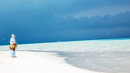 The Prime Minister of India, Narendra Modi, enjoying a stroll on the beach; Lakshadweep Islands is one of India’s precious gems