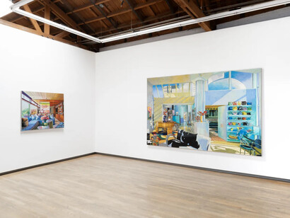 JJ Manford, Jacaranda june, exhibition view. Courtesy of Nazarian / Curcio Gallery
