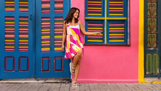 A vibrant street scene in Brazil sets the stage for a new era of fashion, where sustainability and local creativity come together in colourful harmony