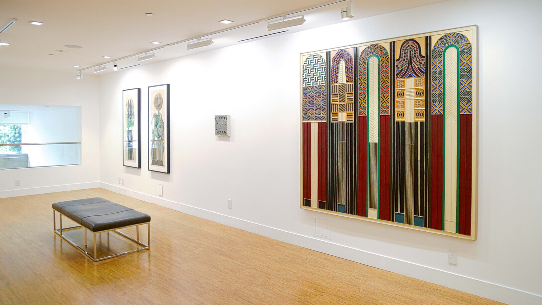 Garo Antreasian, Abstract Geometries, 2023, installation view. Courtesy of Tufenkian Fine Arts