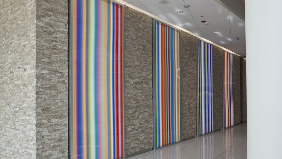 Walead Beshty RxArt Project for AIMMC, Exhibition view. Courtesy of RxArt